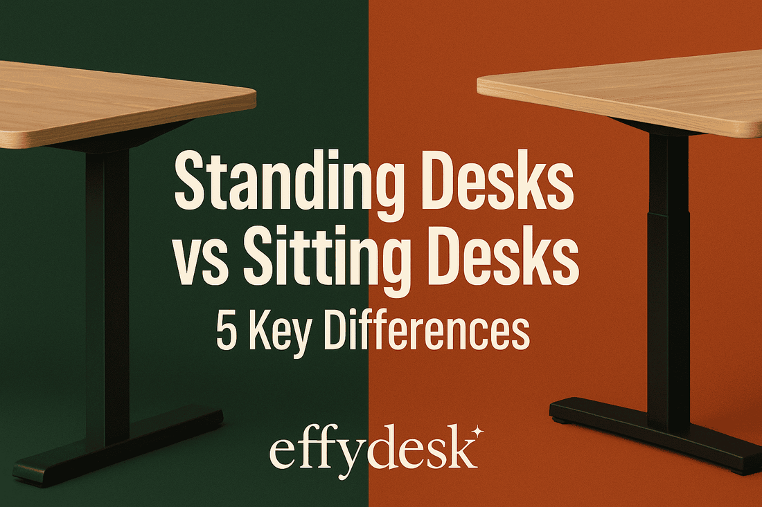 Standing Desks vs Sitting Desks: 5 Key Differences - EFFYDESK