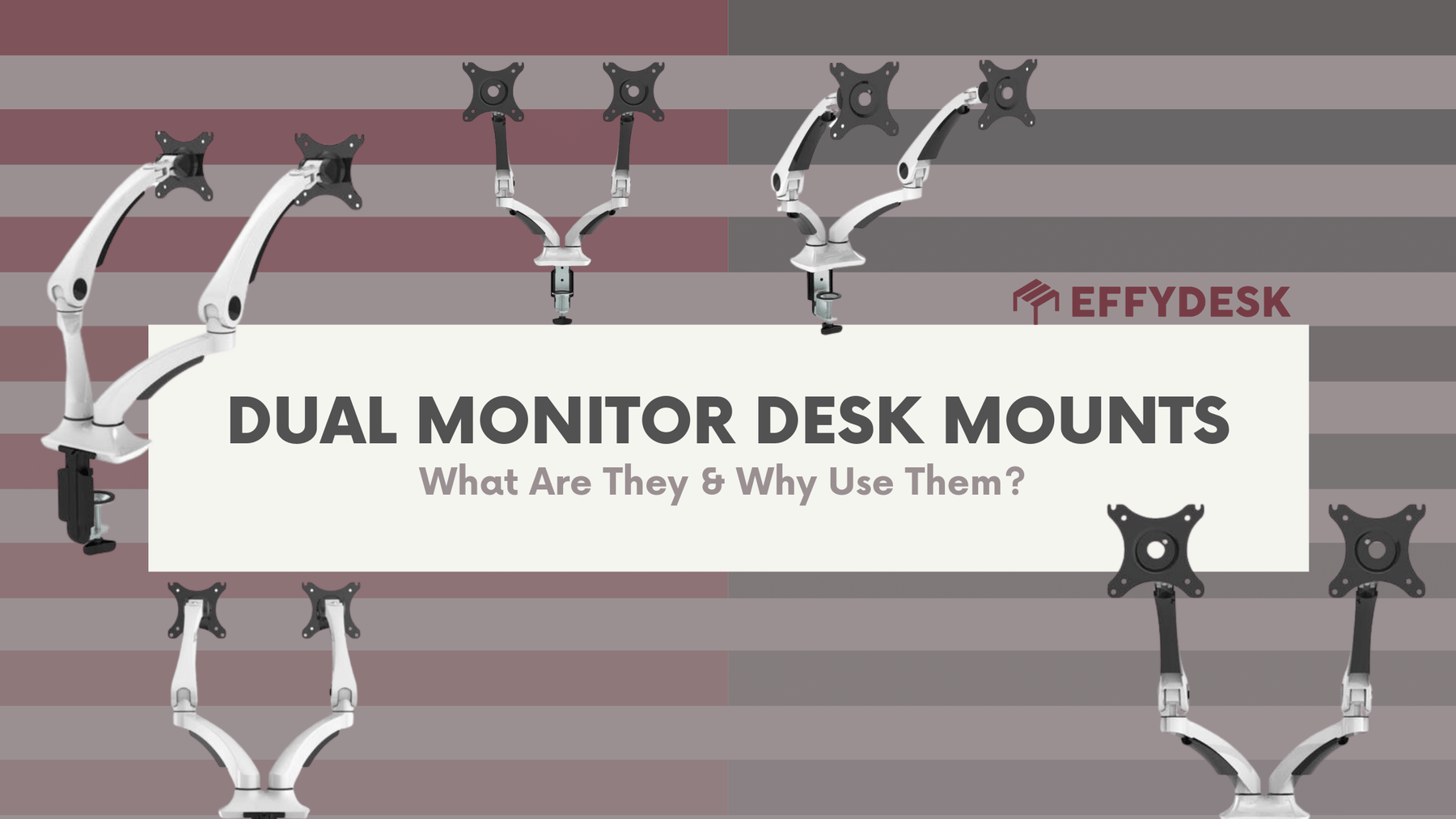 Dual Monitor Desk Mounts - What Are They and Why Use Them?