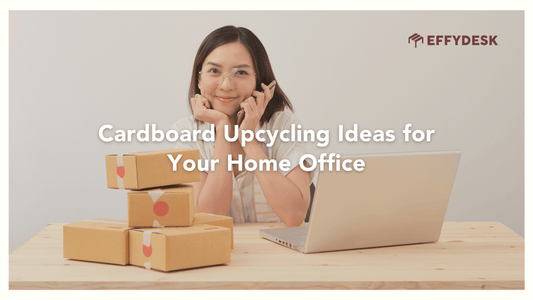 learn how cardboard can use for your home office decor