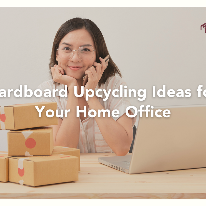 learn how cardboard can use for your home office decor