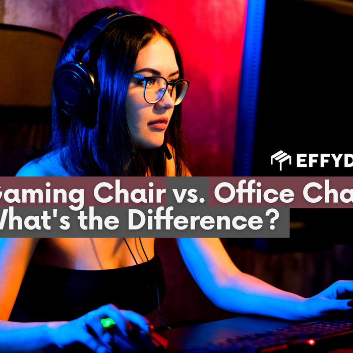 Gaming Chair vs. Office Chair: What's the Difference - EFFYDESK Ergonomics Blog - Blog Banner