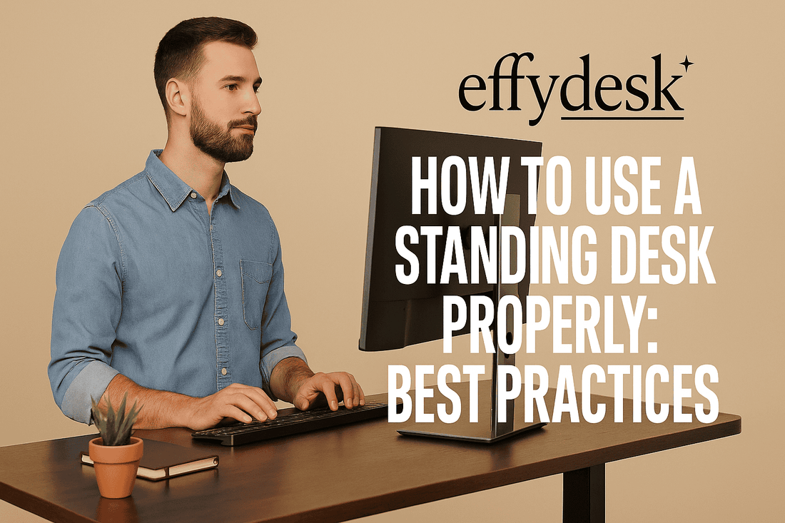 How to Use a Standing Desk Properly: Best Practices - EFFYDESK