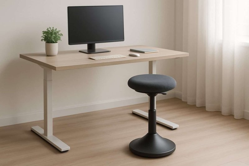 Wobble Stool Benefits: Adjustable Chair for Standing Desks - EFFYDESK